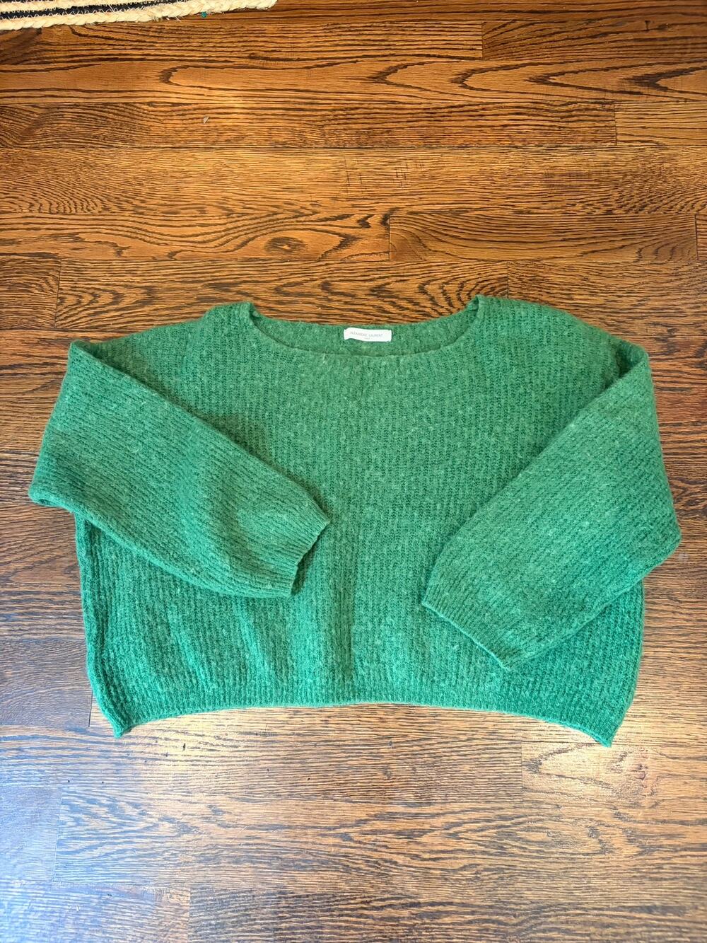 Alexandre Laurent Cropped Green Sweater
